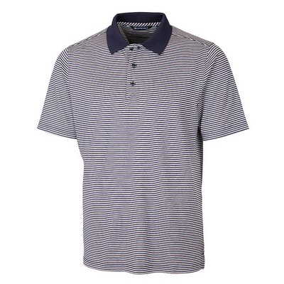 Cutter and Buck Men's Forge Tonal Stripe Stretch Polo