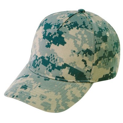 Digital Poly-Cotton Camo Cap w/ Velcro Closure