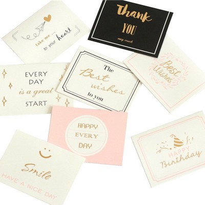 Gold Stamping Folding Greeting Card