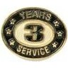 3 Years Service Stock Die Struck Pin