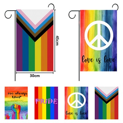 Rainbow Pride Garden Flag