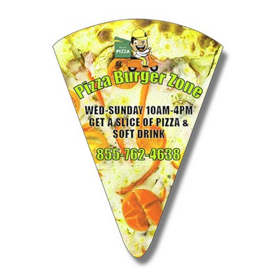 Magnet - Pizza Slice Shape (1.875x2.625) - 30 Mil - Outdoor Safe