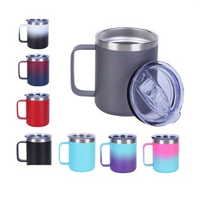 12 Oz. Double Wall Insulated Vacuum Cup with Handle