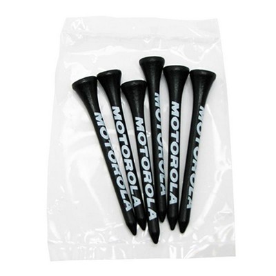 Golf Tee Poly Packet with 6 Tees