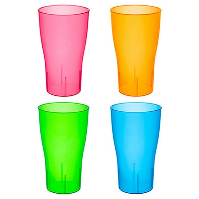 16 Oz. Neon Hard Plastic Pint Glasses