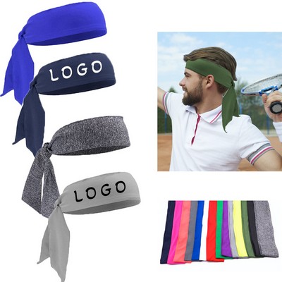 Sport Tie Headband Sweatband