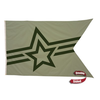 5' x 8' Polyester Guidon Flag Double-Sided