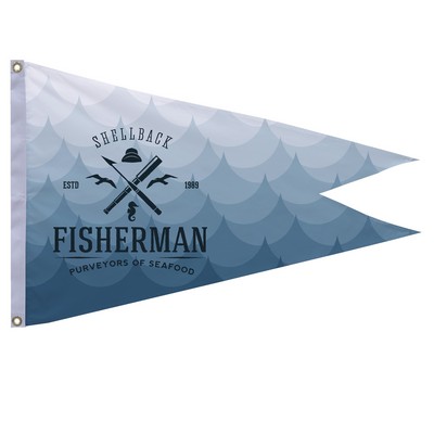 2' x 3' Polyester Burgee Flag Single-Sided