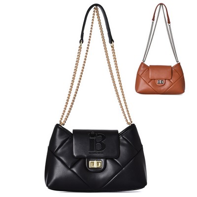 PU Shoulder Cross-body Bag for Women with Chain Strap