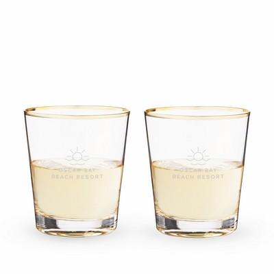 Gilded Glass Tumbler Set by Twine®