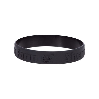 1" Silicone Wristband - Embossed