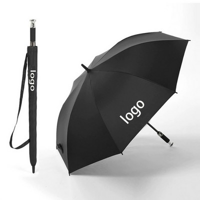 Large Black Automatic Open Golf Umbrella for Rain