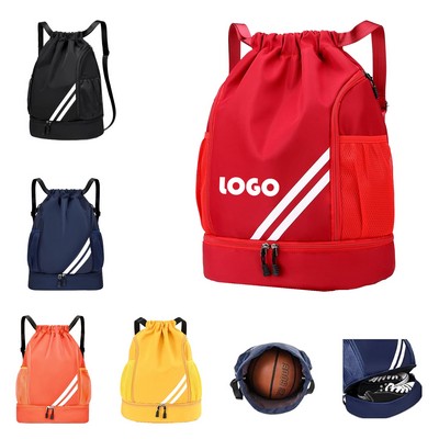 Drawstring Backpack Sports Gym Bag