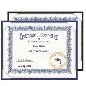 Leatherette Certificate Holder