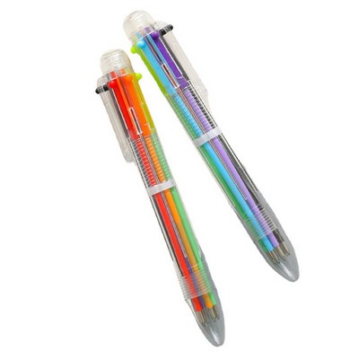 6-in-1 Retractable Ballpoint Pens