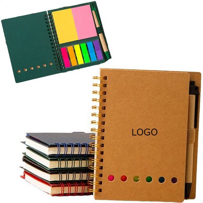 Spiral Notebook With Colored Index Tab