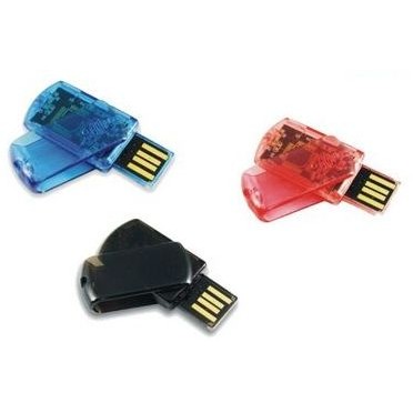 Transparent Casing Swivel USB Drive