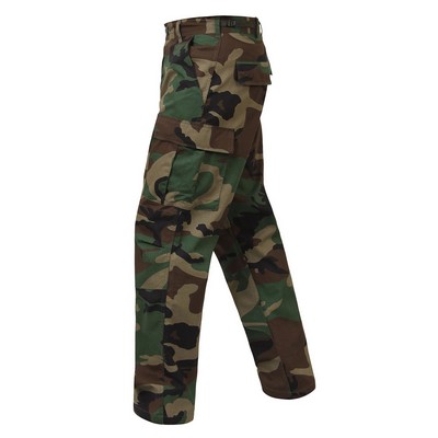 Woodland Camouflage Rip-Stop B.D.U. Pants (XS to XL)