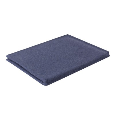 Navy Blue 70% Virgin Wool Blanket