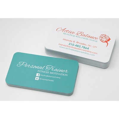 16PT UV Gloss Business Card w/ Round Corners