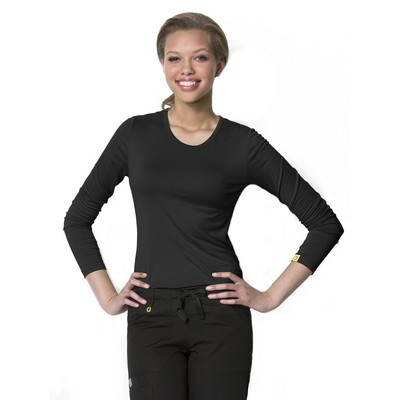 WonderWink® Layers Silky Long Sleeve Tee Shirt