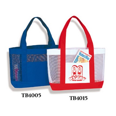 Poly Mesh Tote Bag 2-Tone Color