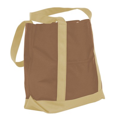 Reinforced 600 Denier Polyester Boat Tote (14"x15")