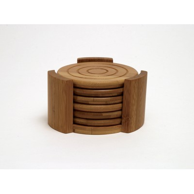 Bamboo 7 Piece Coaster Set