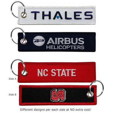 Medium Size Embroidered Key Tag