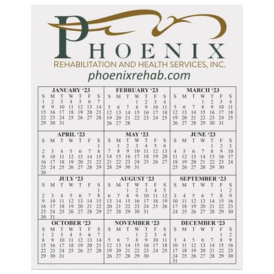 Calendar Card W/ Repositionable Tape (8"x10")