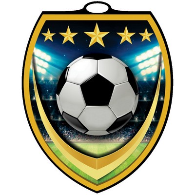 Vibraprint® Shield Soccer Medallion (3")