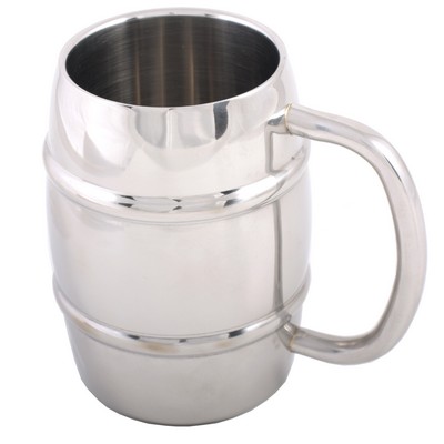 Double Walled Stainless Steel Beer Mug