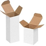 White Reverse Tuck 1 Piece Gift Box (4"x3"x5")