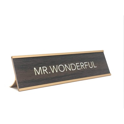 Novelty Nameplate Style ( Mr. Wonderful)- Metallic Frame