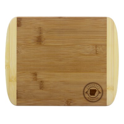 Arkansas State Stamp 2-Tone 11" Cutting Board