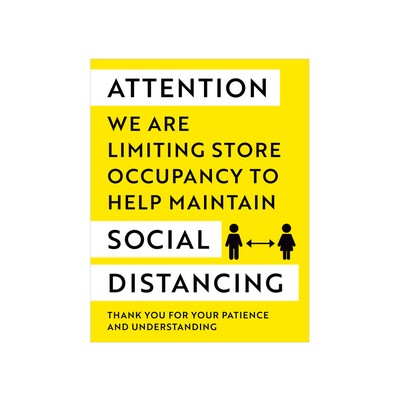 Social Distancing Limited Occupancy Sign Style 11 - (8.5"x11")