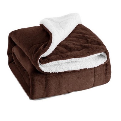 Super Warm Sherpa Fleece Blanket Double flannel 39"x 55" Super Warm Sherpa Fleece Blanket