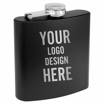 Personalized Polar Camel 6 Oz Hip Flask - Powder Coated