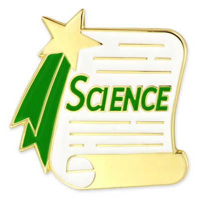 Science Scroll Pin