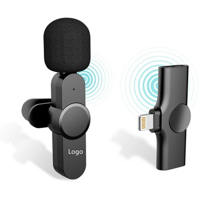 Android /Lightning Plug-Play Lapel Mic Lavalier Microphone for Phone/PC/Live Stream/Interview