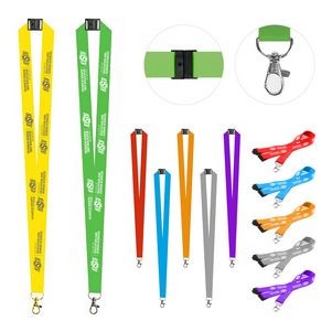 3/4'' Full Color Sublimated Lanyard w/ Lobster Hook and Break Away