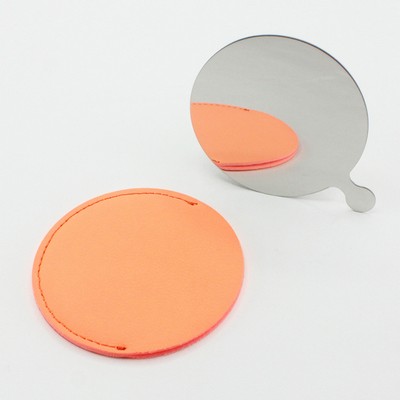 Pu Leather Make-Up Mirror