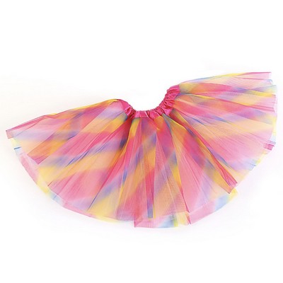 Kids Rainbow Princess Tutu Skirt