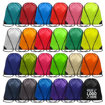 Nylon Drawstring Backpack 14" X 18"