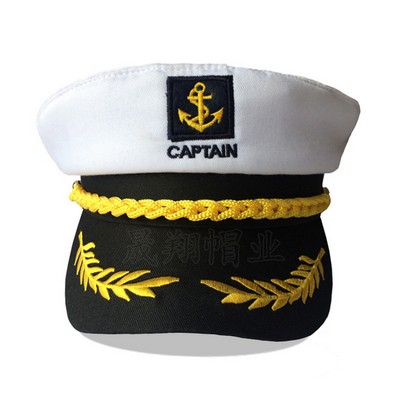 Captain Costume Navy Marine Admiral Hat