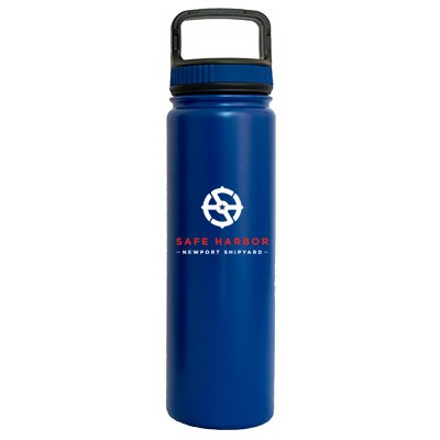 700 ML Eugene Blue Satin Double Wall Vacuum Insulated Stainless Steel Sports Water Bottle