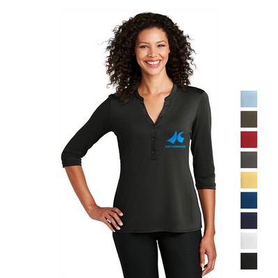 Port Authority ® Ladies UV Choice Pique Henley