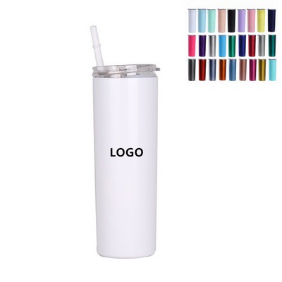 20oz Skinny Tumbler With Straw