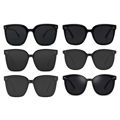 Square Oversize Sun Glasses with Stud