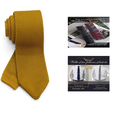 Men's Pointed Knit Tie